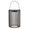 Črna zunanja solarna LED lanterna s polnjenjem na USB (višina 54 cm) Cavia – Markslöjd