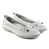 Mona Shoes Ženske baletanke, Kožne, Bele