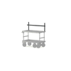 Expansion Mounting Bracket Kit for Boulder Camera Cart XL - Black