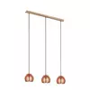 Eglo Rocamar visilica/3 e27 bakar/prozirno