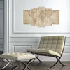Wallity Set Slika 5MAPMDF-08, 5 Delova