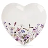 Northix Porcelanski desertni krožnik v obliki srca, 17,5 x 17 cm
