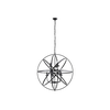 Searchlight 2478-8BK - Luster na lancu ORBIT 8xE14/60W/230V crna