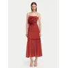 French Connection Cocktail obleka Emina 719Q7 Rdeča Slim Fit
