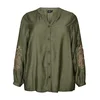 Zizzi Bluza CAJANICE temno zelena