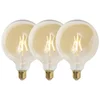 Set 3 E27 zatemnljivih LED žarnic G125 zlata 5W 450lm 2200K