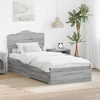 Krevetna konstrukcija Siva Sonoma 70 x 190 cm Konstruirano drvo