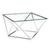 Ena Sto 100x100x46cm, Srebrne boje