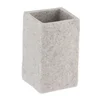 Časa za četkice 10,5x6,3x6,3 cm poliresin siva tendance