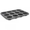 ROSBERG Kalup za mafine i projice R51223C 35x26x3 cm crni