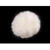 Kožuhovina pompom z zanko O12 in 14 cm - (O12 cm) kremasta najlažja. (6 kosov)