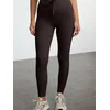 Trendyol Brown Brushed Scuba Full Length Sports Leggings
