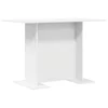 vidaXL vidaXL Jedilna miza Bela 110x60x75 cm Inženirski les, (22008718)
