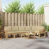 Set vanjskih sofa 7 kom. Bijela i bež Poliester