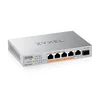 Zyxel XMG-105 5-portno 2.5G + 1 SFP+, 4-portno 70W PoE++ namizno večgigabajtno neupravljano stikalo XMG-105HP-EU0101F