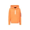 ALPHA INDUSTRIES Majica oranžna/bela