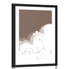 Plakat s paspartujem noč polna ljubezni - 60x90 white