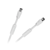 slomart Kabel TV-Video LP, bel, s filtri, 15m