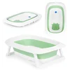 ECO TOYS Sklopiva kadica za bebe sa odvodom Cow, zelena