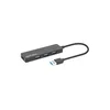MANHATTAN USB HUB 4port 164900 3.2 G1/5Gbps/Crni