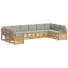 Set vanjskih sofa 7 pcs Bijela i svijetlosiva