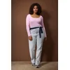 Trendyol Curve Ženska bluza Tbbaw26Af00112, Roze