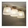 Brilagi - Plafonski luster LATTE SABIA 3xE27/15W/230V borovina/bela