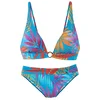LASCANA Bikini modra/svetlo lila/oranžna/rdeča