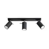 Sollux SL.0093 - Spot svetiljka RING 3 3xGU10/10W/230V crna