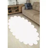 Conceptum Hypnose Tepih Ellipse Daisy, 100x150 cm, Bijeli