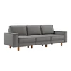 Atelier del Sofa Trosed Sparrow Extra 3, 238x89x87 cm, Tamnosivi