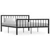 Okvir za krevet crni metalni 160 x 200 cm