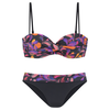 VIVANCE Bikini lila/oranžna/rdeča/črna