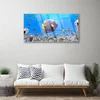 tulup.si Steklena slika Ribe narava 120x60 cm 4 obešalnika