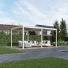 Bioklimatska pergola Antares — Samostoječa/3.6 x 5.3/Ivory krem/Ročni