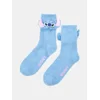 Sinsay - Čarape sa 3D elementima Stitch - bledoplavo