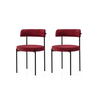 Hanah Home Set trpezarijskih stolica Gini 4009 V2, 2 komada, Crveni