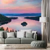Fototapeta jezero pri sončnem zahodu - 343x231