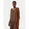 ViCOLO Bluza TD0020 Rjava Loose Fit