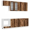 Kuhinjska jedinica LYON 8 pcs Staro drvo Konstruirano drvo