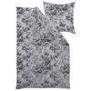 Curt Bauer POSTELJNINA Flora 140/200 cm damast svilnato siva