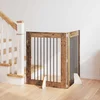 Vrata za pse s postoljem 2 pcs Staro drvo 80 x 100 cm