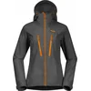 Bergans Cecilie Mountain Softshell Jacket Solid Dark Grey/Cloudberry Yellow M