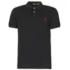 Polo Ralph Lauren Polo majice kratki rokavi POLO AJUSTE DROIT EN COTON BASIC MESH LOGO PONY PLAYER Črna