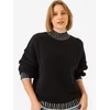 Bianco Lucci Pulover Pullover črna/bela