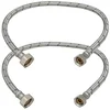 shumee Fleksibilen priključek 3/8” 1/2” za pipe 60 CM komplet 2 kosov