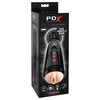 PDX Elite Dirty Talk - vibracijski masturbator z možnostjo polnjenja (črn)