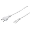 Napajalni kabel za prenosnik 10m, bel