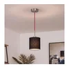 Brilagi - LED luster na sajli NUBILA 1xE27/60W/230V prečnika 14 cm crvena/crna