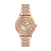 FOSSIL Analogna ura GILMORE rožnato zlata/črna